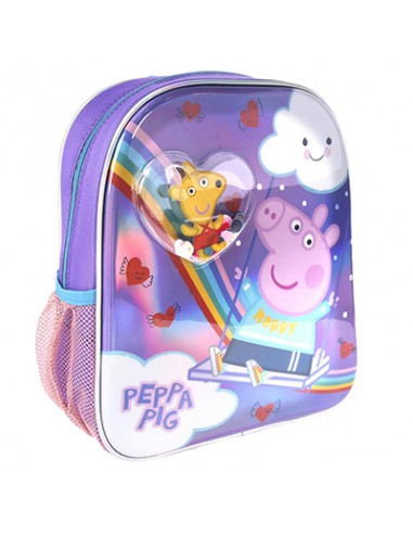 CHILDREN'S SCHOOL BACKPACK CONFETTI PEPPA PIG