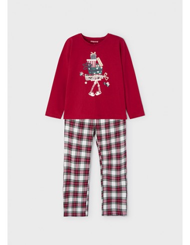 MAYORAL - Pijama con estampado de cuadros para niña ECOFRIENDS