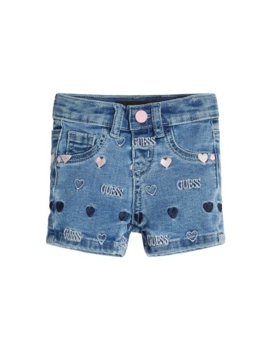 Guess Heart baby girl's jean shorts