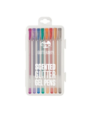 Bolígrafos perfumados de gel con purpurina