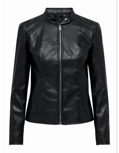 With zipper Leatherette jacket