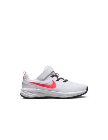 Nike Revolution 6 White Shoes for Boys